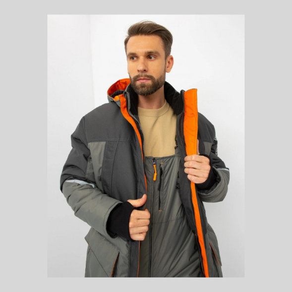 Костюм зимний KAURY Аляска КЗ-05 cерый р.56-58/182-188