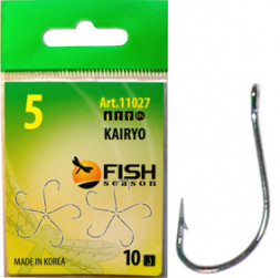 Крючок FISH SEASON Kairyo han-sure-ring №8 BN 10шт 11027-08F