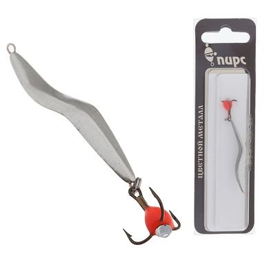 Блесна зимняя ПИРС Змейка с черт. Снеток бол. 3.9г латунь блистер