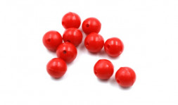 Бусина фидерная Namazu Soft Beads, PVC, круглая, d-5 мм цв. фц. красный 20 шт./1000/