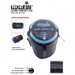 Мешок-одеяло спальный Norfin ALPINE COMFORT 250 L