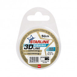 Леска IAM Starline 3D Fishing Line 50m, диаметр 0,10 мм Голубой