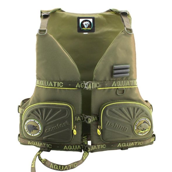 Жилет страховочный AQUATIC ЖС-03Х р.52-54 хаки