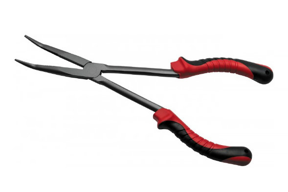 Плоскогубцы рыболовные удлиненные изогнутые Namazu Pro Bent Nose Pliers, L-290 мм