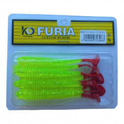 Виброхвост KYODA FURIA FA4,5, размер 11,4 см, цвет S182 6 штук