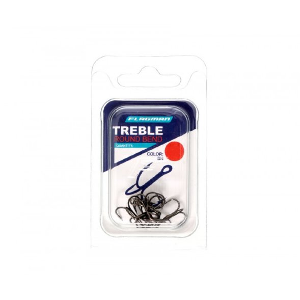 Крючок-тройник FLAGMAN Round Treble №2 5шт FRTL-02
