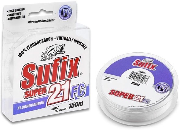 Леска Sufix Super 21 Fluorocarbon 150м 0.33мм 7,2кг