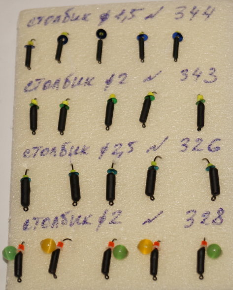 Мормышка вольфрамовая Столбик 2 с камнем Кошачий глаз 328