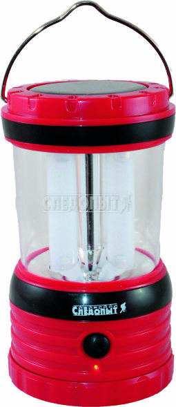 Фонарь кемпинговый СИБИРСКИЙ СЛЕДОПЫТ-Неон, 4L, солн. бат., аккум. 220В, 3хАА, USB