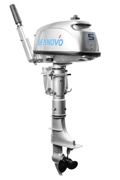 Двигатель лодочный SEANOVO, двухтактный, мощность 5,0 л.с., SN5FHS, вес 20 кг, С БАКОМ 12 Л