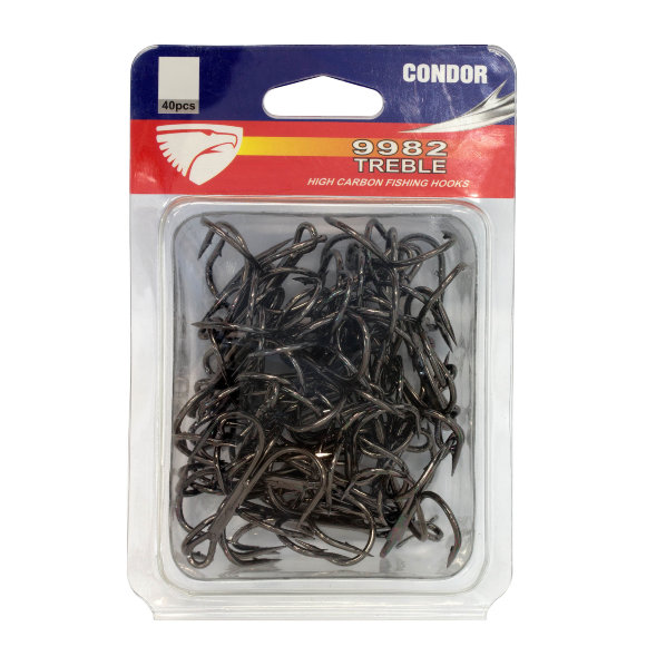 Крючок-тройник Condor TREBLE HOOK №6/0 BN 20 шт/упак