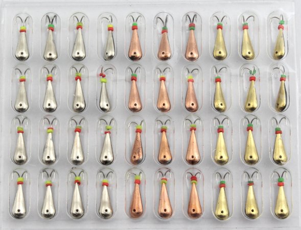 Мормышка паяная Condor РВС КОЗА ТИП 2-152, крючок Mustad 40 шт