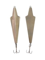 Блесна зимняя Бор Плюс двусторонняя 10 с подвес. тр. никель