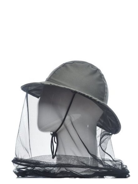 Панама-накомарник с кольцами Антигнус хаки тк.cotton р.58 Huntsman