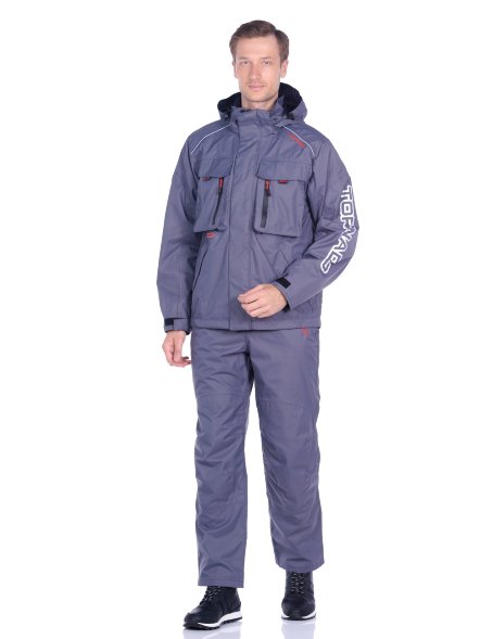 Костюм Huntsman д/с Торнадо цв. Серый, тк. Breathable Р-р: 48-50, Рост: 182-188