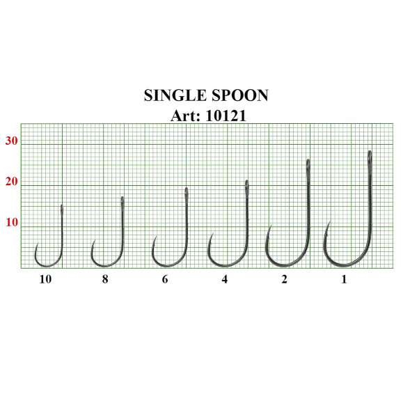 Крючок Fish Season Single spoon baitholder №6 BN 7шт 10121-06F