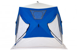 Палатка Куб CONDOR зимняя утепленная 2,2 х 2,2 х 2,15 синий/белый
